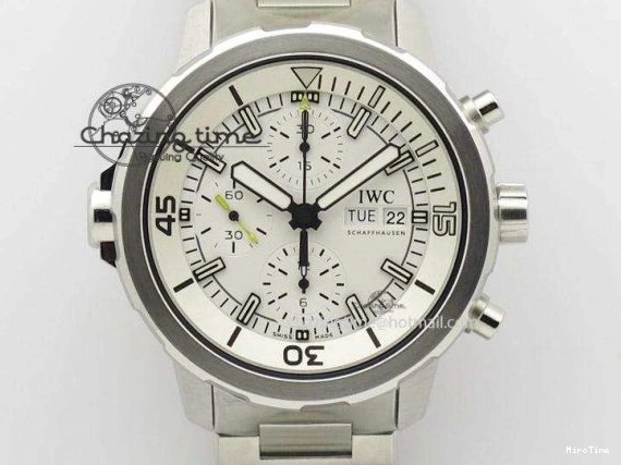 MIROTIME 0111 Breathable Portofino IW356501 SS V3 MK 1:1 Best Edition White Dial Gold Markers On SS Mesh Bracelet MIYOTA 7197